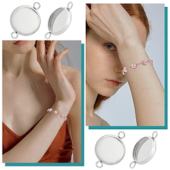 80 шт. оправы для кабошонов из нержавеющей стали 304&nbsp;STAS-HY0001-89B