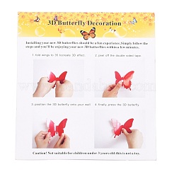3 Satz 3 Stil 3D Acryl Spiegel Wandaufkleber&nbsp;DIY-AR0001-93