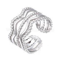 Кольцо-манжета волнообразной формы из нержавеющей стали марки 304&nbsp;RJEW-T023-34P