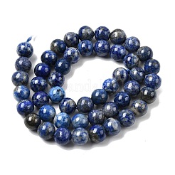 Нитки бусины из натурального ляписа-лазури&nbsp;G-G344-A09-8mm