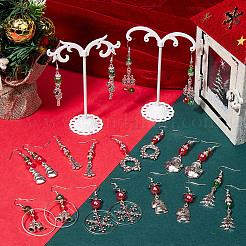 Weihnachtsmotiv DIY-Sets zur Herstellung von Ohrhängern aus Legierung und Glas&nbsp;DIY-SC0027-64