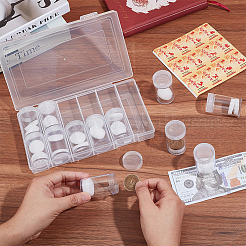 Caja de almacenamiento de monedas de plástico&nbsp;AJEW-WH0709-159