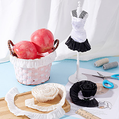 9 ярд шифоновой кружевной ленты с морщинами&nbsp;OCOR-NB0002-39C