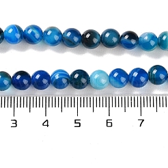 Fili di agata naturale a strisce / fili di agata legati&nbsp;G-Z060-A01-B25