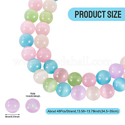 1 нить бусины кошачий глаз&nbsp;CE-TA0013-57B