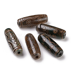 Тибетского стиля бусы дзи TDZI-E004-17