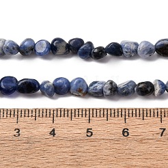 Природный содалит бисер нитей G-I389-A08