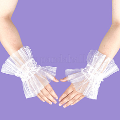 Кружевные нарукавники для женщин AJEW-WH20018-122