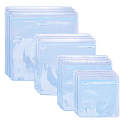 20 шт. 4 стиля прозрачный ПВХ антиокислительный пакет с застежкой-молнией AJEW-TA0002-40A