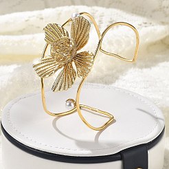 Браслеты-манжеты из нержавеющей стали 304 для женщин&nbsp;BJEW-Z091-04G-02