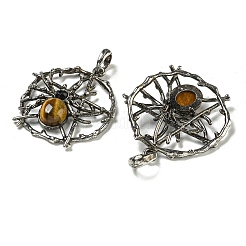 Природных тигровый глаз подвески&nbsp;G-P547-05AS-10