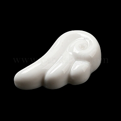 Cabochons décodés aile d'ange en résine opaque&nbsp;CRES-I029-06B