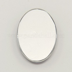 Cabochon ovale in vetro con disegno farfalla&nbsp;GGLA-N003-30x40-C09
