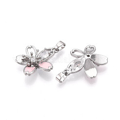 Латунные микро проложить кубического циркония подвески&nbsp;KK-N257-27P