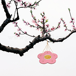 Blumen-DIY-Vogelhäuschen aus Holz&nbsp;DIY-WH0504-215