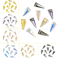 5шт k9 стеклянные подвески со стразами&nbsp;GLAA-YW0004-89