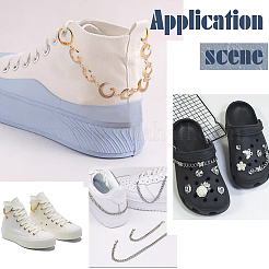 Cadena de adorno para zapatos sol y luna con estrellas&nbsp;FIND-AB00020-02