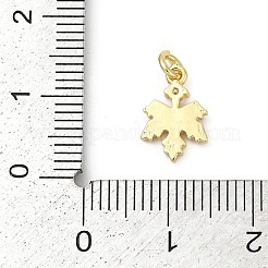 Латунный микропаве кубический цирконий с эмалевыми подвесками&nbsp;KK-G526-08G