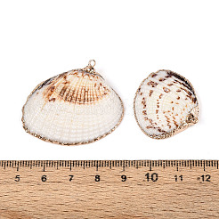 Гальванические подвески с морской раковиной SSHEL-T006-04