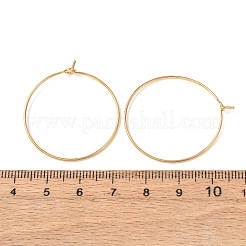 Componenti per orecchini a cerchio in ottone Shegrace&nbsp;XGR0005G-70G-A