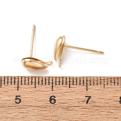 Messing Ohrstecker Zubehör&nbsp;KK-F824-004G-A
