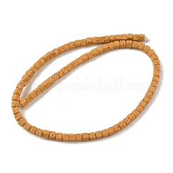 Нити бусин из искусственного камня лавы ручной работы PORC-P032-01A-M