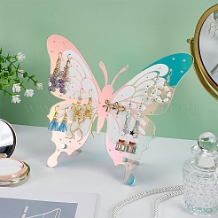 1 sac de présentoirs à bijoux et boucles d'oreilles en acrylique avec dos incliné au laser en forme de papillon&nbsp;ODIS-FG0002-02