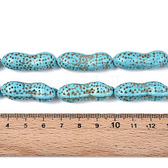 Синтетических нитей бирюзовые бусы G-N352-16B