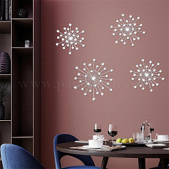 4 décoration murale en fer et acrylique&nbsp;AJEW-WH0871-55P