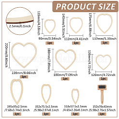 Деревянный ткацкий станок AJEW-BC0008-74C