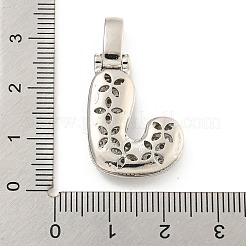 Messing micro pave klare zirkonia anhänger&nbsp;KK-B099-01P-J