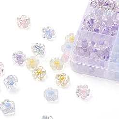 240шт 15 стиля прозрачные акриловые бусины&nbsp;TACR-YW0001-39