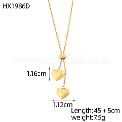 Lasso-Halsketten aus 304 Edelstahl&nbsp;STAS-OY018-29G