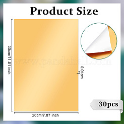 Hojas rectangulares de papel de aluminio para grabado artesanal.&nbsp;LS-DIY-WH0671-302B-02
