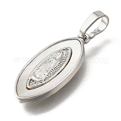 Pendentifs coquille en laiton&nbsp;KK-D328-01P-D