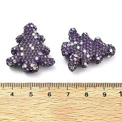 Елка полимерная глина стразы бусины&nbsp;CLAY-NH0001-14C