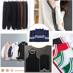 Elastischer Polyester-Rippstoff für Manschetten&nbsp;DIY-WH0028-96A