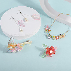 300 шт. 6 прозрачных акриловых колпачка для бусин TACR-CD0001-03