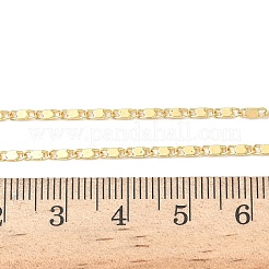 Ожерелья из овальных звеньев латуни толщиной 1.7 мм для женщин и мужчин NJEW-F350-02G