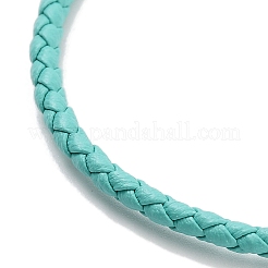 Fabrication de bracelets ronds tressés en simili cuir&nbsp;BJEW-H610-01P-12