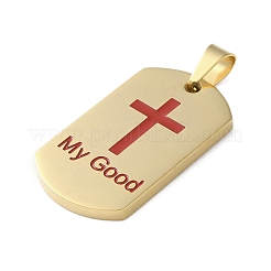 Подвески из нержавеющей стали 304 с эмалью&nbsp;STAS-G346-38G