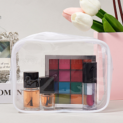 3 шт. прозрачные пластиковые косметички на молнии ABAG-CP0001-10