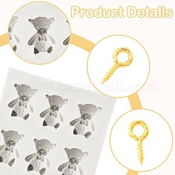 2 шт. силиконовые Молды для самостоятельного изготовления медведей DIY-FS0009-95