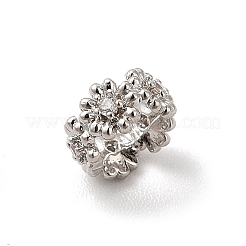 Стойка покрытие латунь кубический цирконий дистанционные бусины KK-G458-11A-P