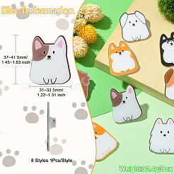 8шт 8 стиля акриловые броши FIND-CJ0001-94