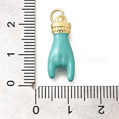 Подвески из латуни с эмалью в стойку&nbsp;KK-L225-028G-06