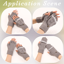 1 пара перчаток без пальцев из акрилового волокна&nbsp;COHT-CY0001-03B