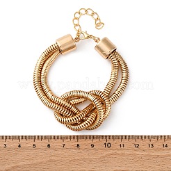 Bracelets noués en chaîne de fer pour femmes&nbsp;LS-BJEW-U042-01G