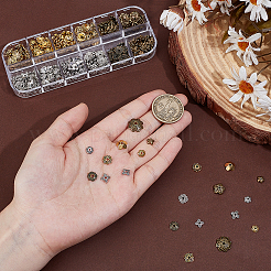 360шт 12 стиля колпачки из сплава в тибетском стиле&nbsp;TIBE-PH0002-48