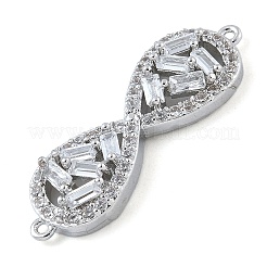 Стойка покрытие латунь прозрачный кубический цирконий бесконечность соединительные подвески KK-A234-036P-01